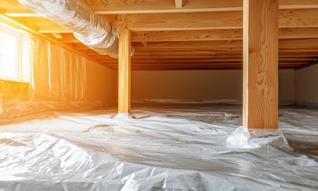 crawl space dehumidifier vs air replacement fan