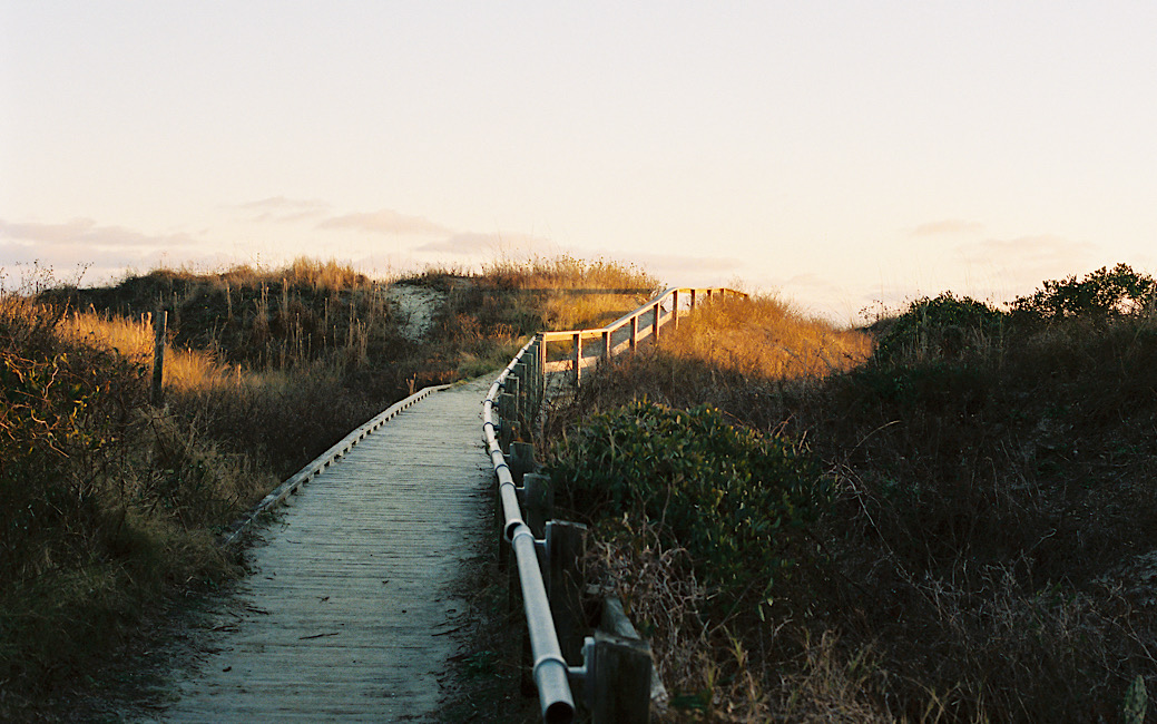 Boardwalk to the ocean on Sullivans Island SC